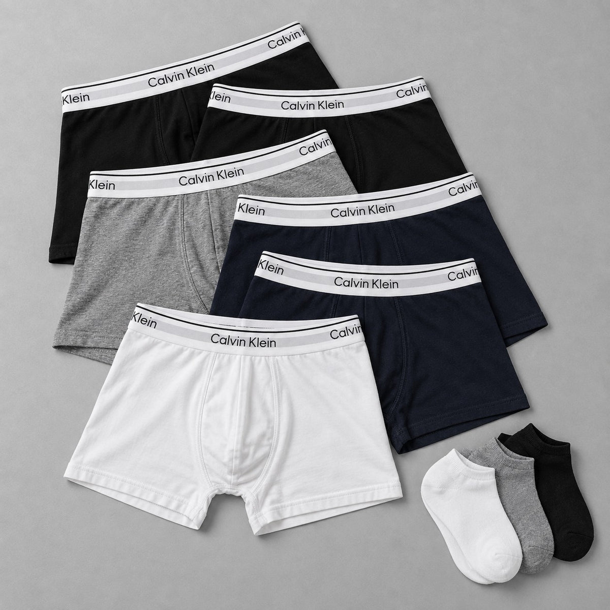 Boxers CK Cotton Stretch + Soquetes de regalo